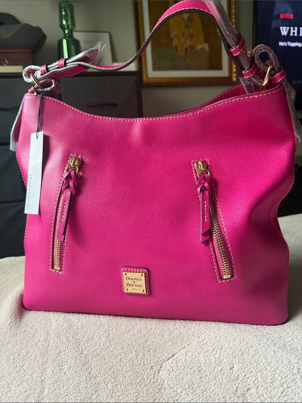 NWT DOONEY BOURKE FUCHSIA SHOULDER BAG